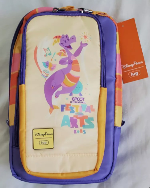 2025 Disney Parks EPCOT Festival of the Arts Figment Lug Tailback Crossbody Bag 2025 Disney Parks EPCOT Festival of the Arts Figment Lug Tailback Crossbody Bag