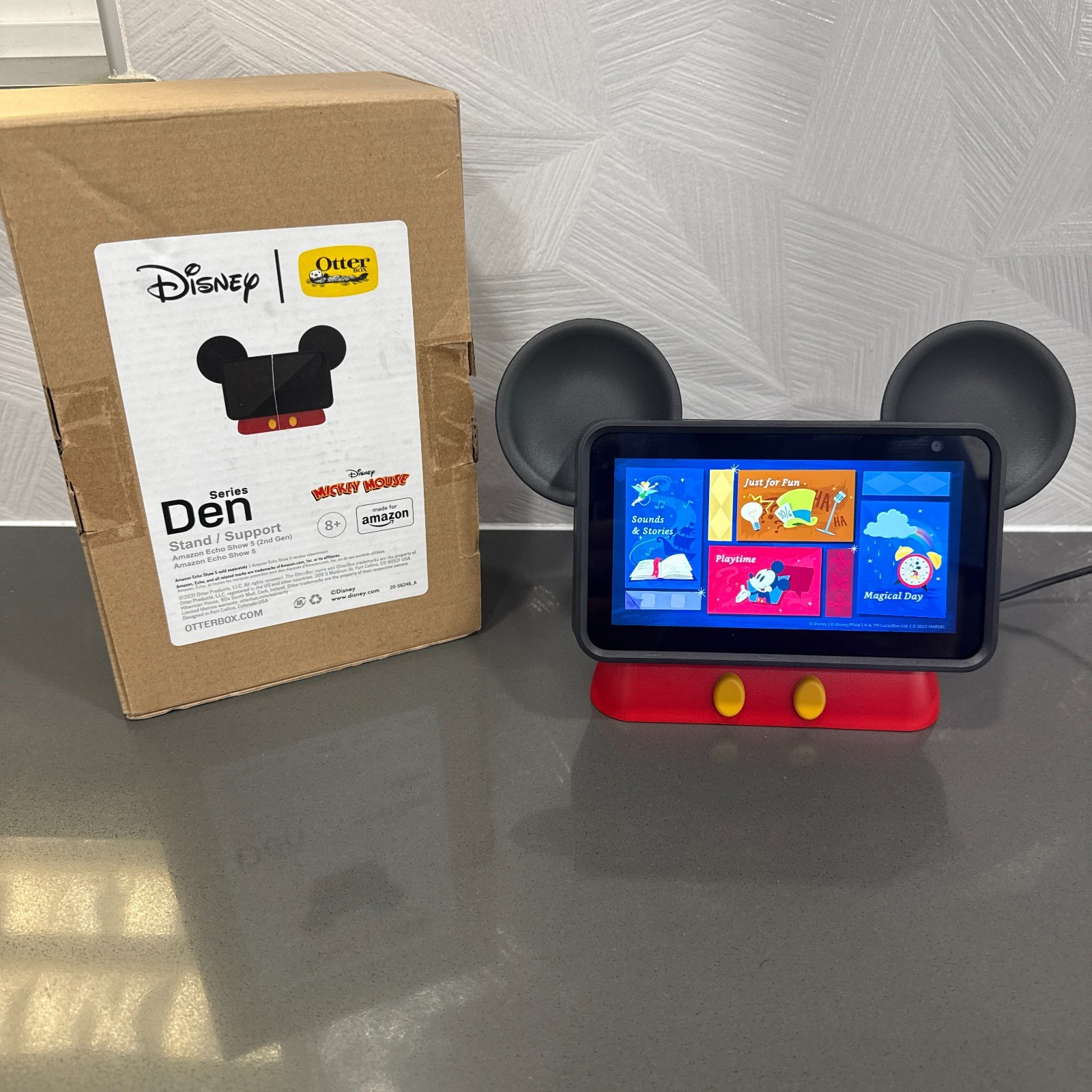 OtterBox Disney Classic Mickey Mouse Stand for Amazon Echo Show 5 DEN Hey Disney OtterBox Disney Classic Mickey Mouse Stand for Amazon Echo Show 5 DEN Hey Disney