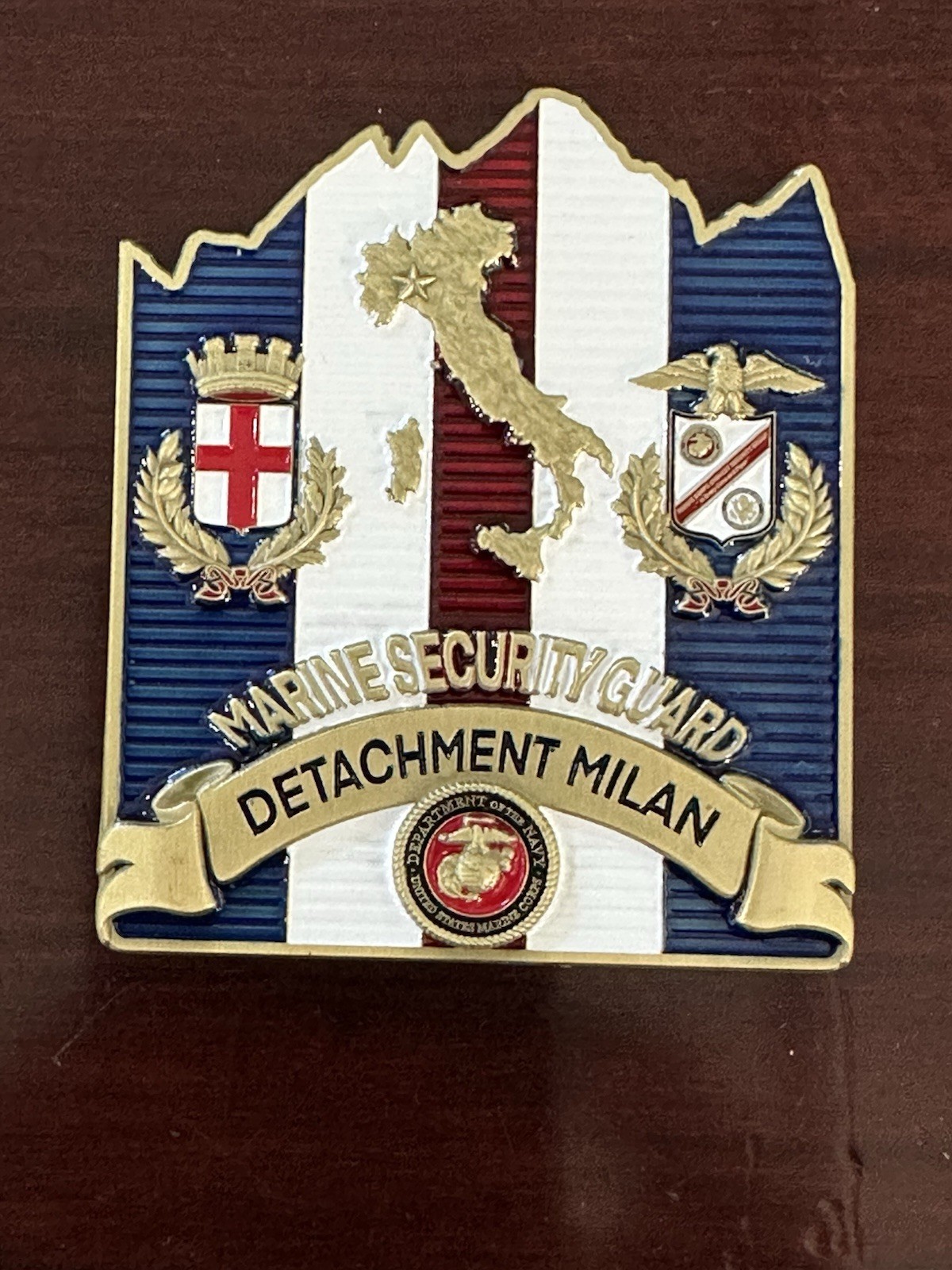 U.S. Consulate Milan Italy Marine Security Guard (MSG) Challenge Coin