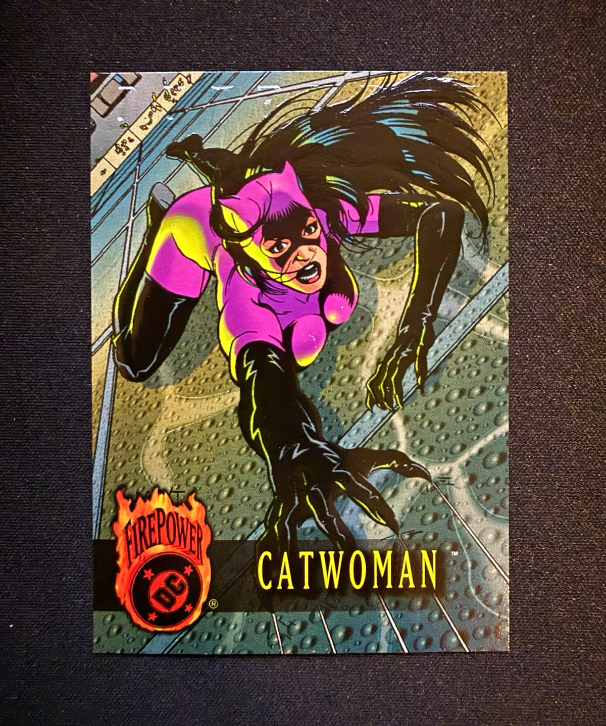 1996 Fleer DC Outburst Firepower #65 Catwoman