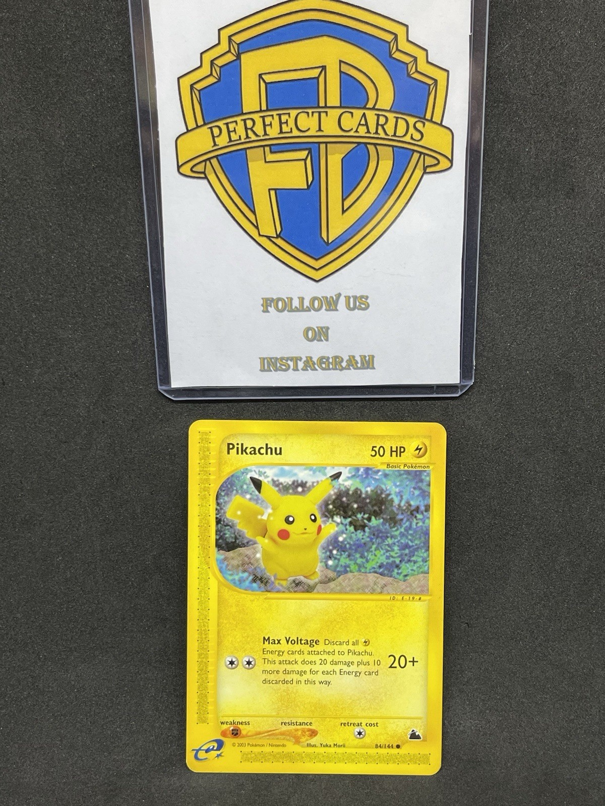 POKÉMON SKYRIDGE PIKACHU COMMON 84/144 NM- ENG POKÉMON SKYRIDGE PIKACHU COMMON 84/144 NM- ENG