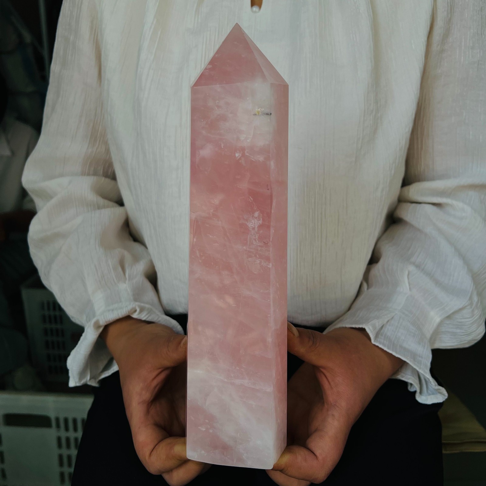 5.17LB Natural Crystal Fluorite Obelisk Quartz Tower Healing 5.17LB Natural Crystal Fluorite Obelisk Quartz Tower Healing