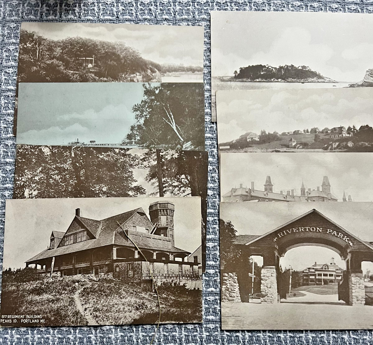 LARGE LOT OF 32 - 1906 Portland Maine Real Photo Postcard LARGE LOT OF 32 - 1906 Portland Maine Real Photo Postcard