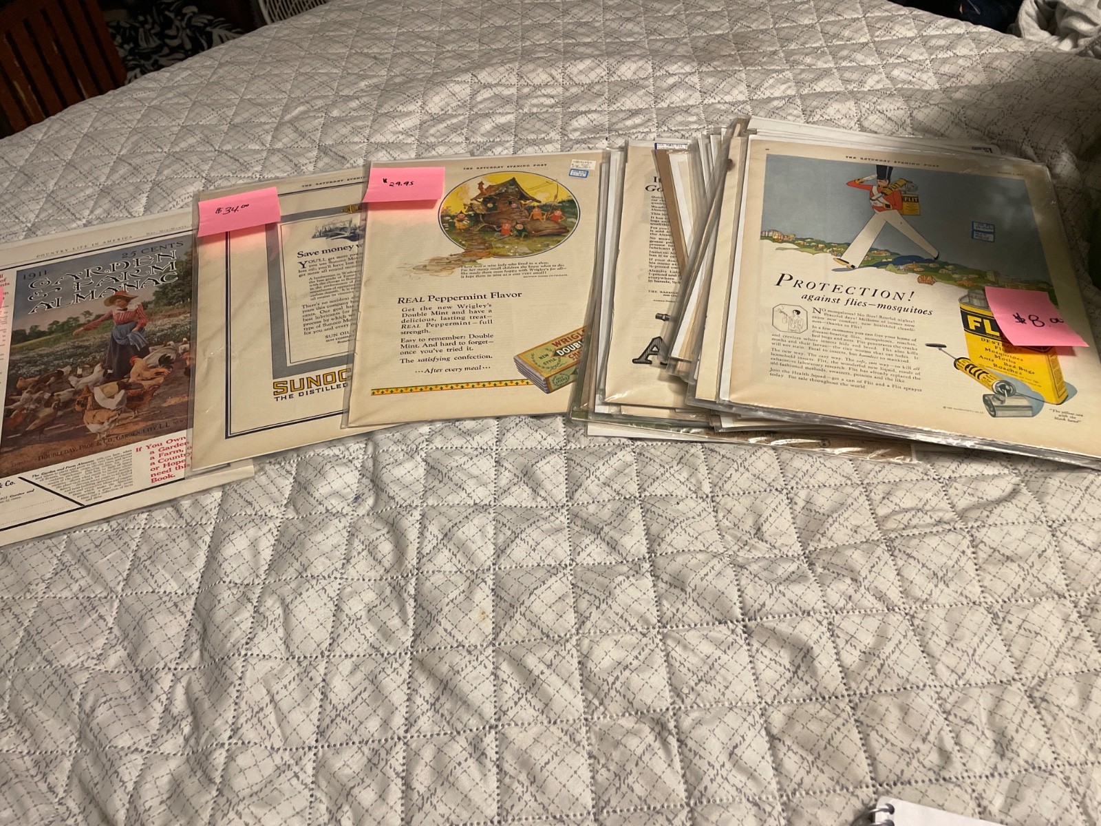 vintage advertisement collection