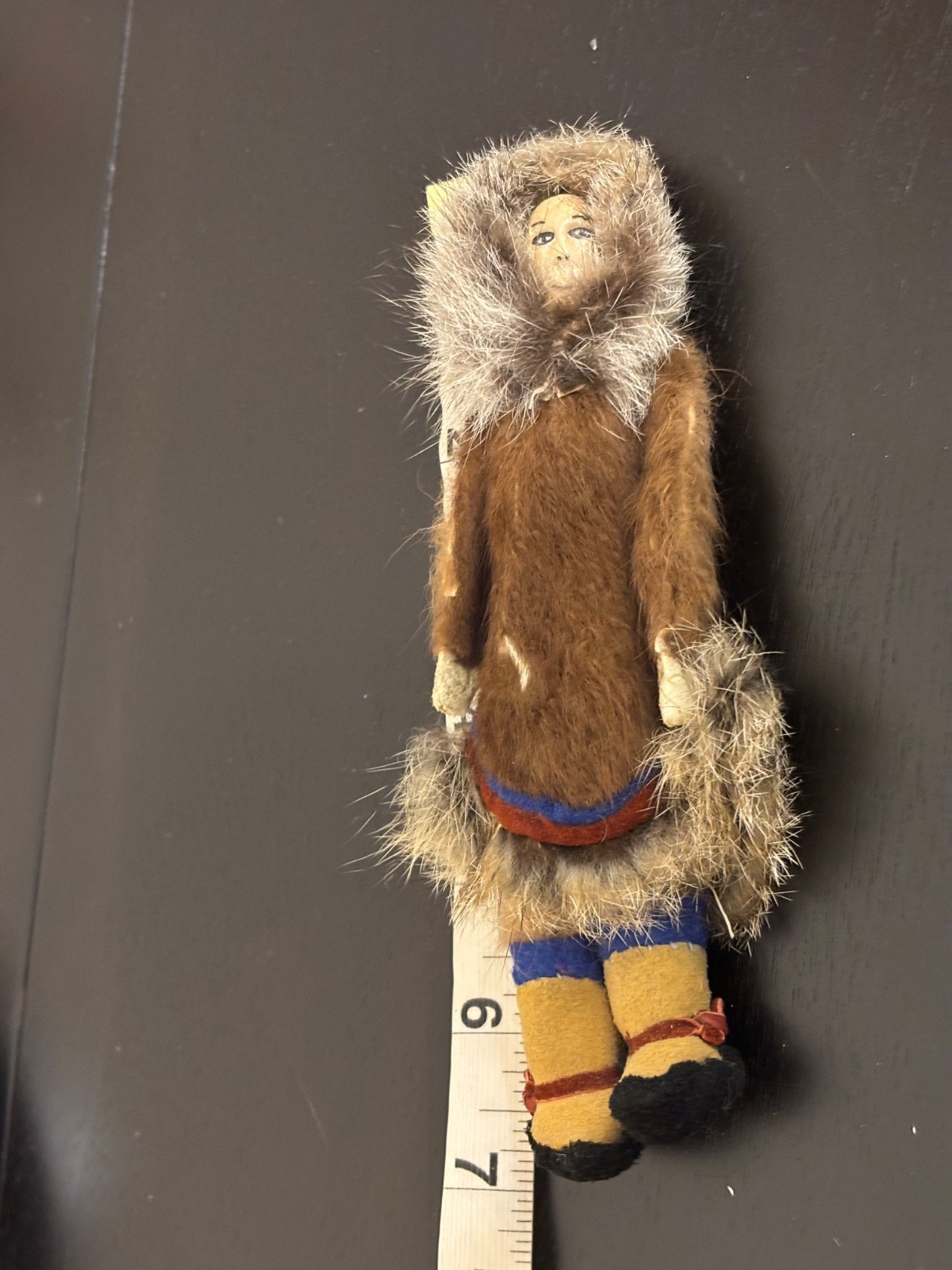 Vintage Carved Reindeer Horn Doll Alaska Inupiat Shishmaref Eskimo Signed Vintage Carved Reindeer Horn Doll Alaska Inupiat Shishmaref Eskimo Signed