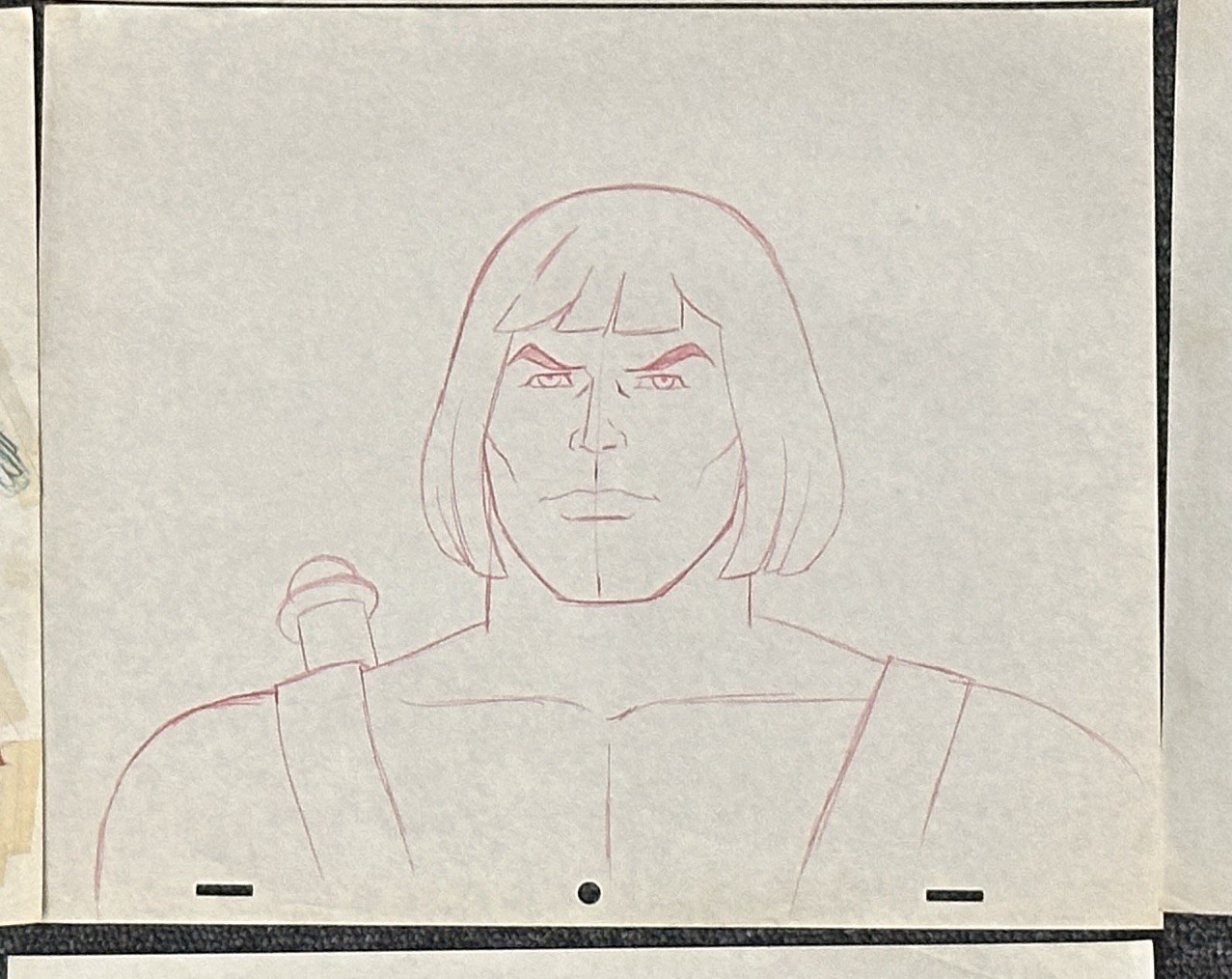 1980s He-Man MOTU Original Filmation Animation Production Drawings Lot of 5 1980s He-Man MOTU Original Filmation Animation Production Drawings Lot of 5