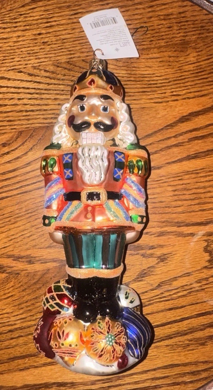 VTG Christopher Radko CRACKER KING Glass Ornament 1999 Retired LE Nutcracker VTG Christopher Radko CRACKER KING Glass Ornament 1999 Retired LE Nutcracker