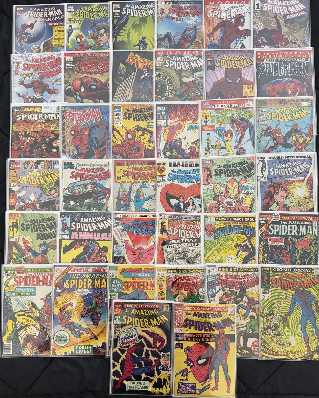 MASSIVE AMAZING SPIDER-MAN ANNUALS LOT (38) #2, 4-11, 14-28, '97 '98 '01 35-39.. MASSIVE AMAZING SPIDER-MAN ANNUALS LOT (38) #2, 4-11, 14-28, '97 '98 '01 35-39..