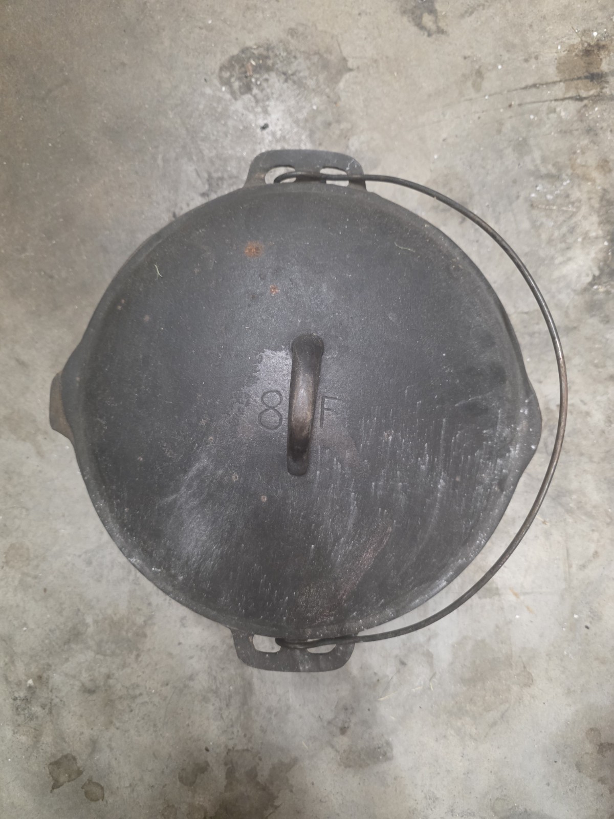 Vintage Birmingham Stove & Range (BSR) Dutch Oven 8F 1920's 1930's Cast Iron