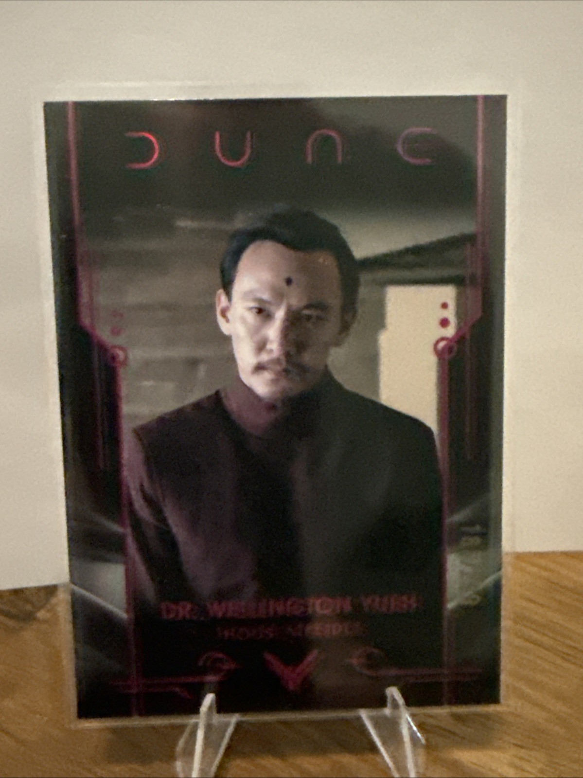 2024 Topps Dune Chrome Dr. Wellington Yueh #12 Magenta Refractor /299 2024 Topps Dune Chrome Dr. Wellington Yueh #12 Magenta Refractor /299
