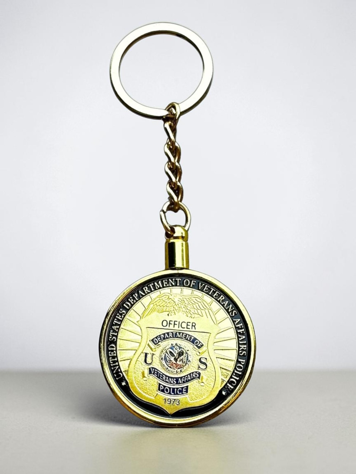 U S Dept of Veterans Affairs Police Challenge Coin Keychain ·NEW· ·PERFECT GIFT· U S Dept of Veterans Affairs Police Challenge Coin Keychain ·NEW· ·PERFECT GIFT·