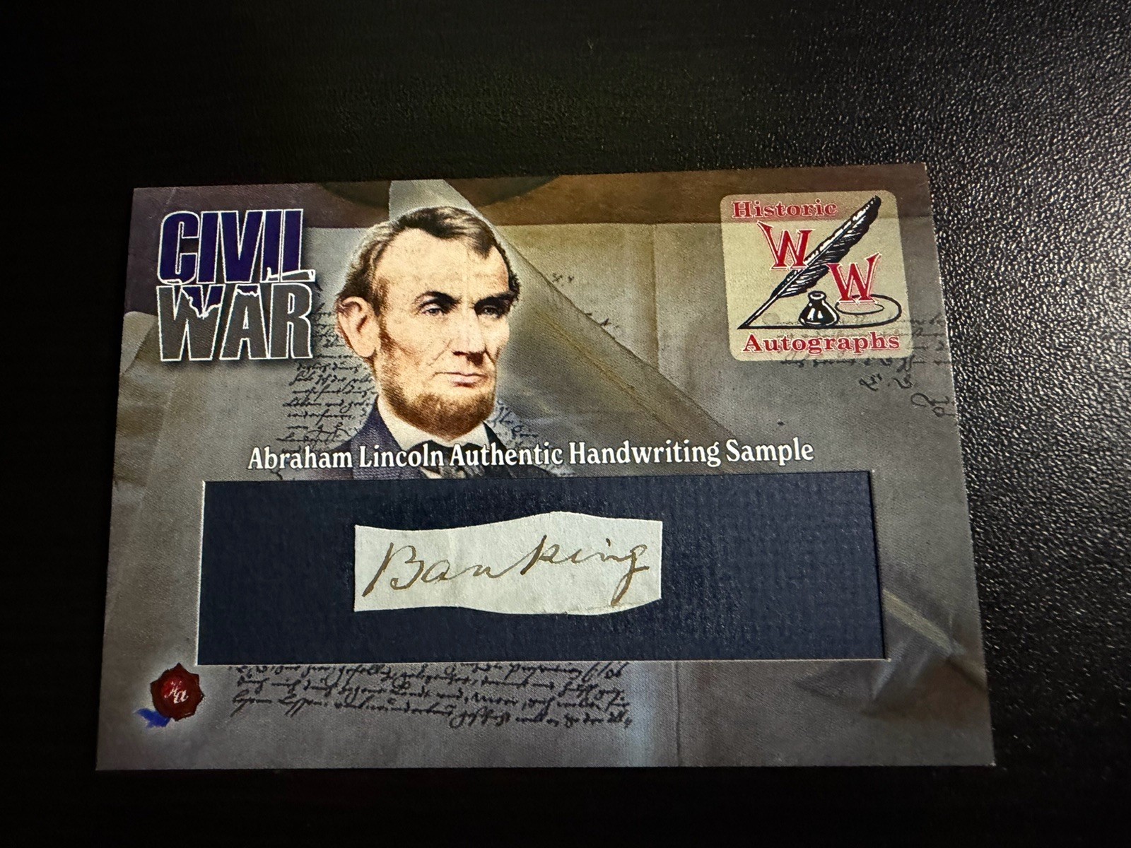 Abraham Lincoln Authentic Hand Written Sample 2022 Historic Autographs Civil War Abraham Lincoln Authentic Hand Written Sample 2022 Historic Autographs Civil War