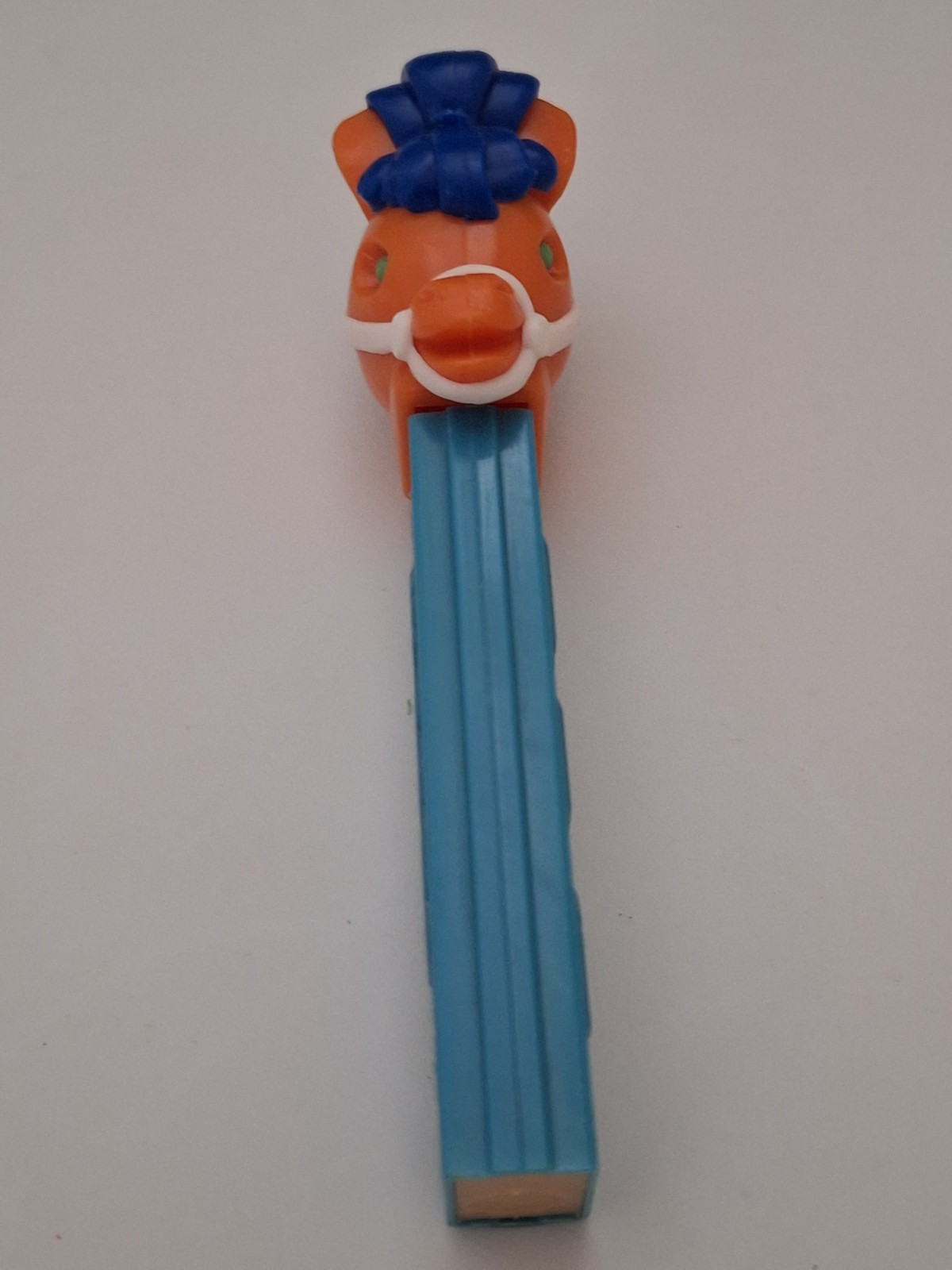Vintage 1970's PEZ Pony Go Round No Feet Lt. Blue Stem Austria 3.4 Vintage 1970's PEZ Pony Go Round No Feet Lt. Blue Stem Austria 3.4