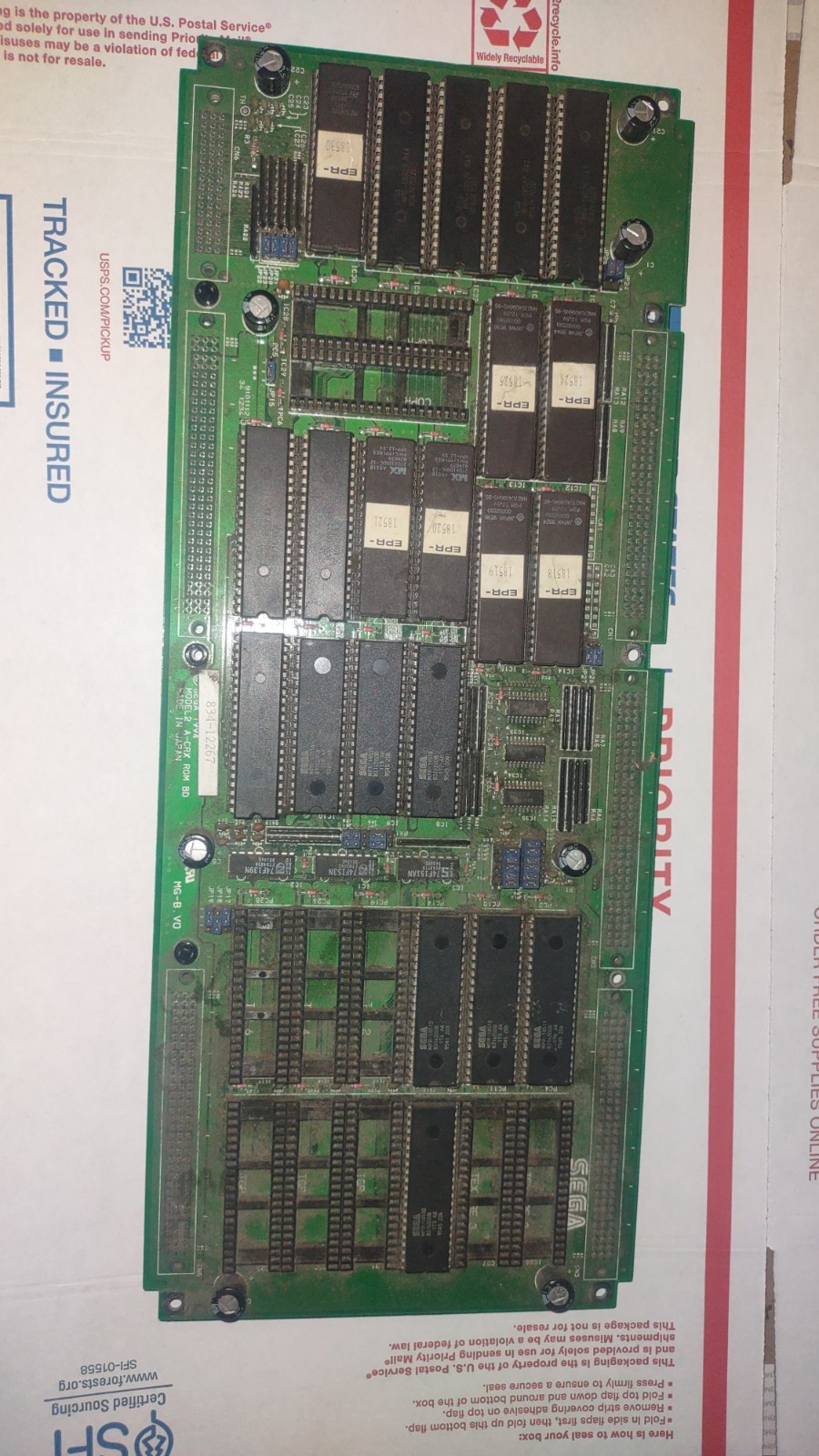 sega arcade model 2a-crx rom pcb virtua cop 2 #3 sega arcade model 2a-crx rom pcb virtua cop 2 #3