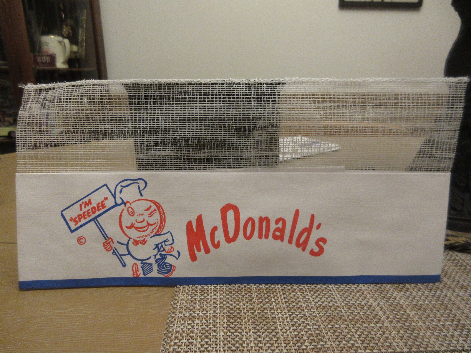 Vintage McDONALD'S I'M "SPEEDEE" 1960's  EXPANDABLE PAPER HAT (NOS)