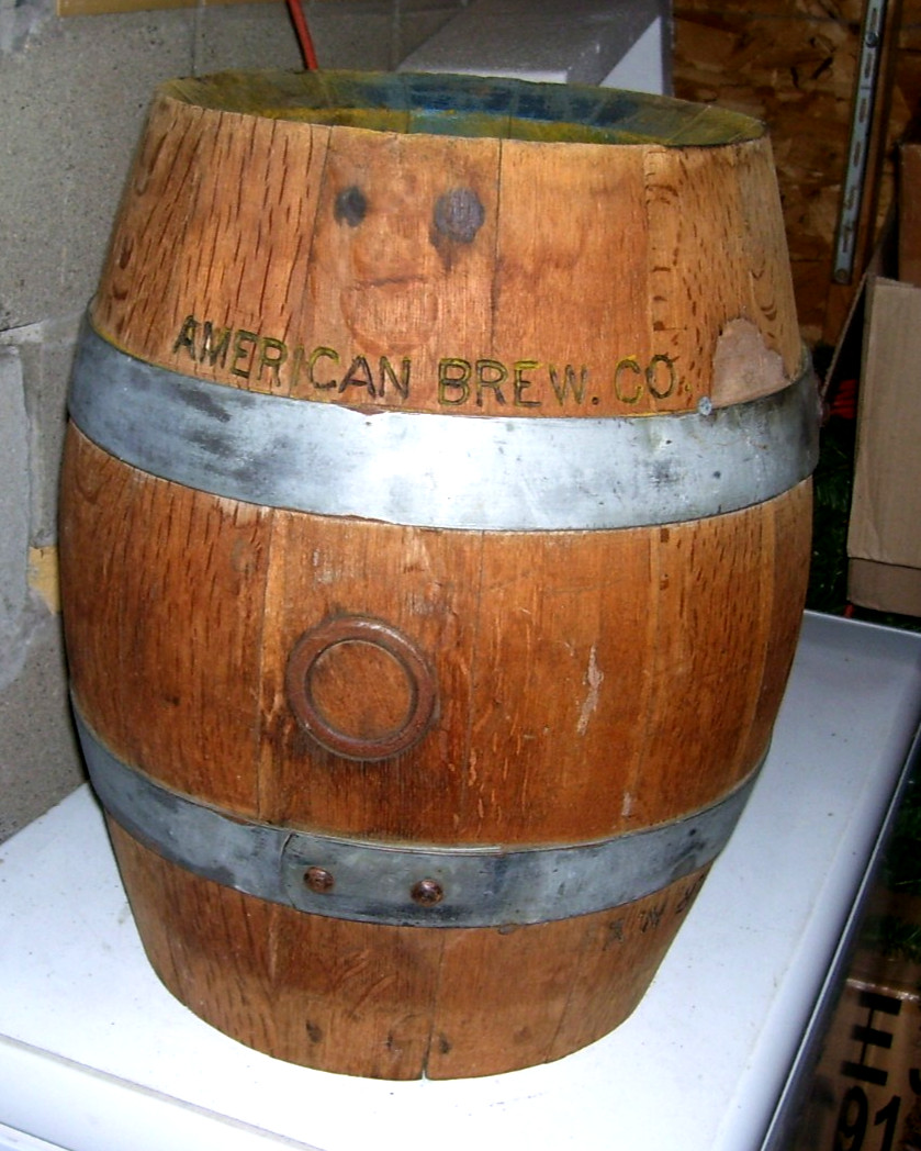 Rare Vintage American Brewing Co Wooden Barrel Keg Rochester NY Rare Vintage American Brewing Co Wooden Barrel Keg Rochester NY