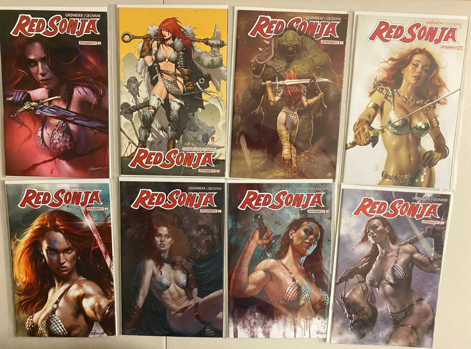 Red Sonja set #1-18 Dynamite Entertainment (average 8.0 VF) (2023 to 2025) Red Sonja set #1-18 Dynamite Entertainment (average 8.0 VF) (2023 to 2025)