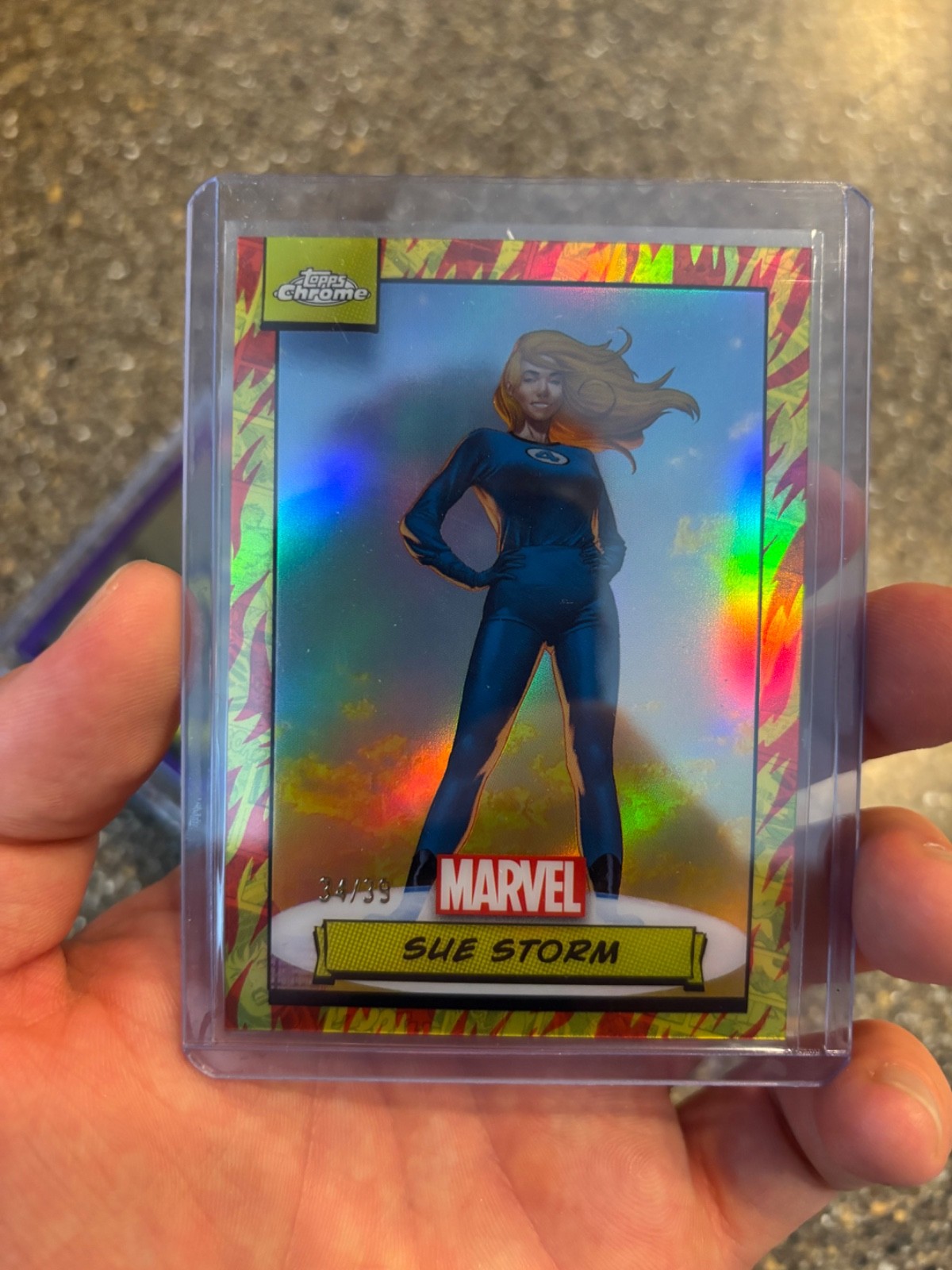 2024 Topps Chrome Marvel Sur Storm Human Torch Refractor /39 RARE Mint MARVEL 2024 Topps Chrome Marvel Sur Storm Human Torch Refractor /39 RARE Mint MARVEL