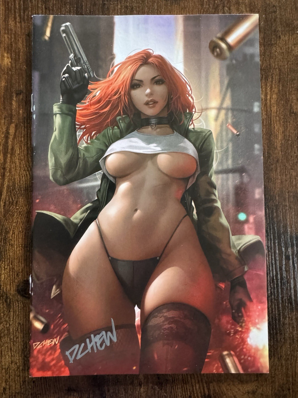 Heat Seeker Exposed Gun Honey Signed By Derek Chew Virgin Variant w/COA Heat Seeker Exposed Gun Honey Signed By Derek Chew Virgin Variant w/COA