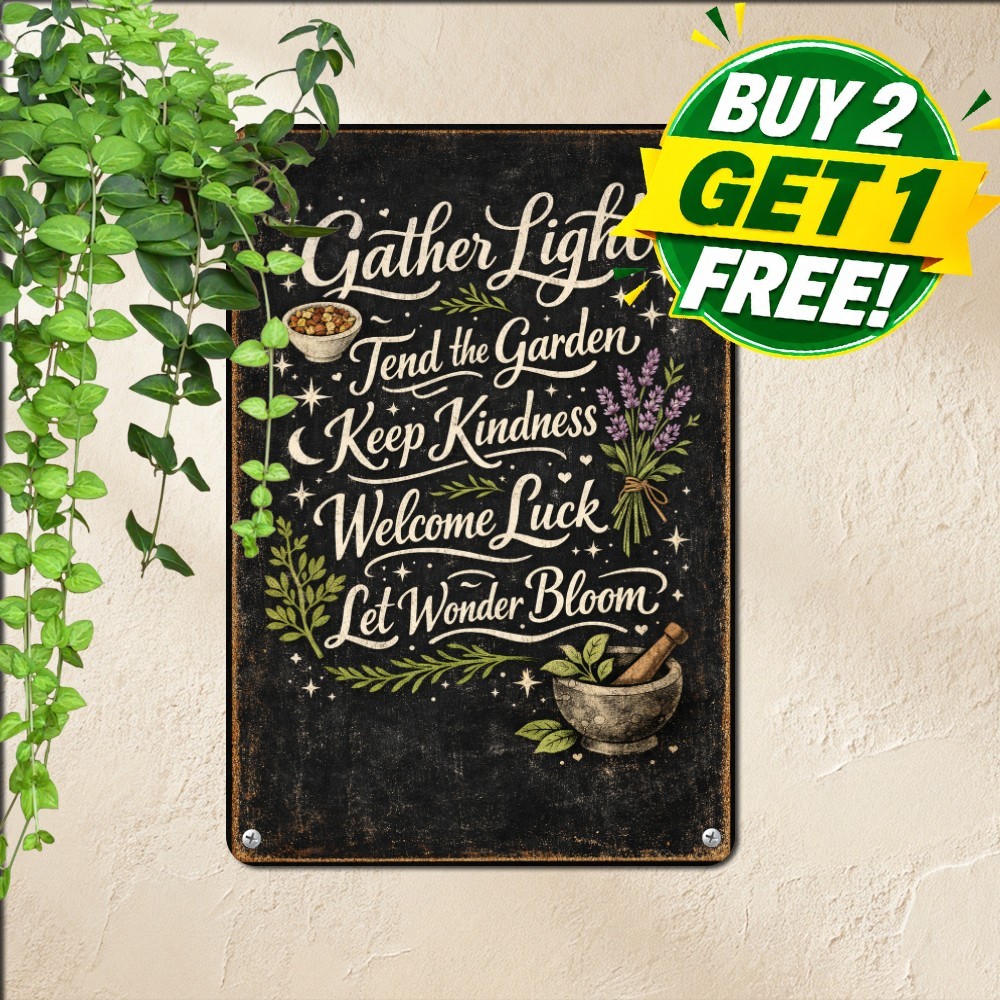 Practical Magic Botanical Herb Sign Vintage Spooky Cottage Kitchen Metal Plaque Practical Magic Botanical Herb Sign Vintage Spooky Cottage Kitchen Metal Plaque