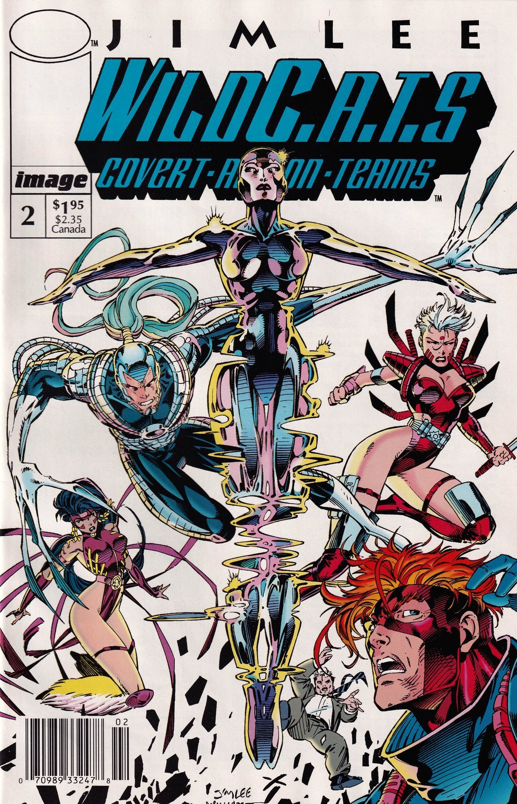 WildC.A.T.S. (Wildcats) #2 Newsstand Jim Lee Cover (1992-1995) Image Comics WildC.A.T.S. (Wildcats) #2 Newsstand Jim Lee Cover (1992-1995) Image Comics
