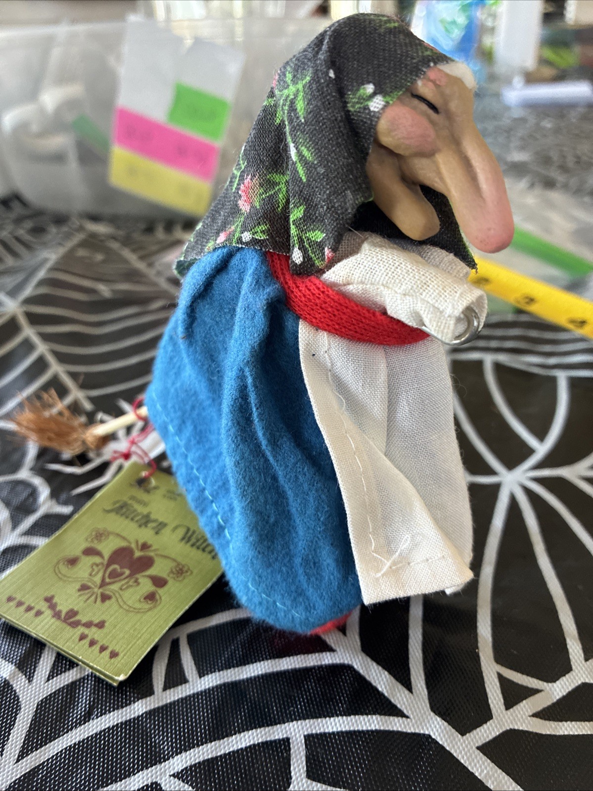 Vintage 1970's Norwegian Kitchen Witch Hanging Good Luck Charm Doll Glasswerks Vintage 1970's Norwegian Kitchen Witch Hanging Good Luck Charm Doll Glasswerks