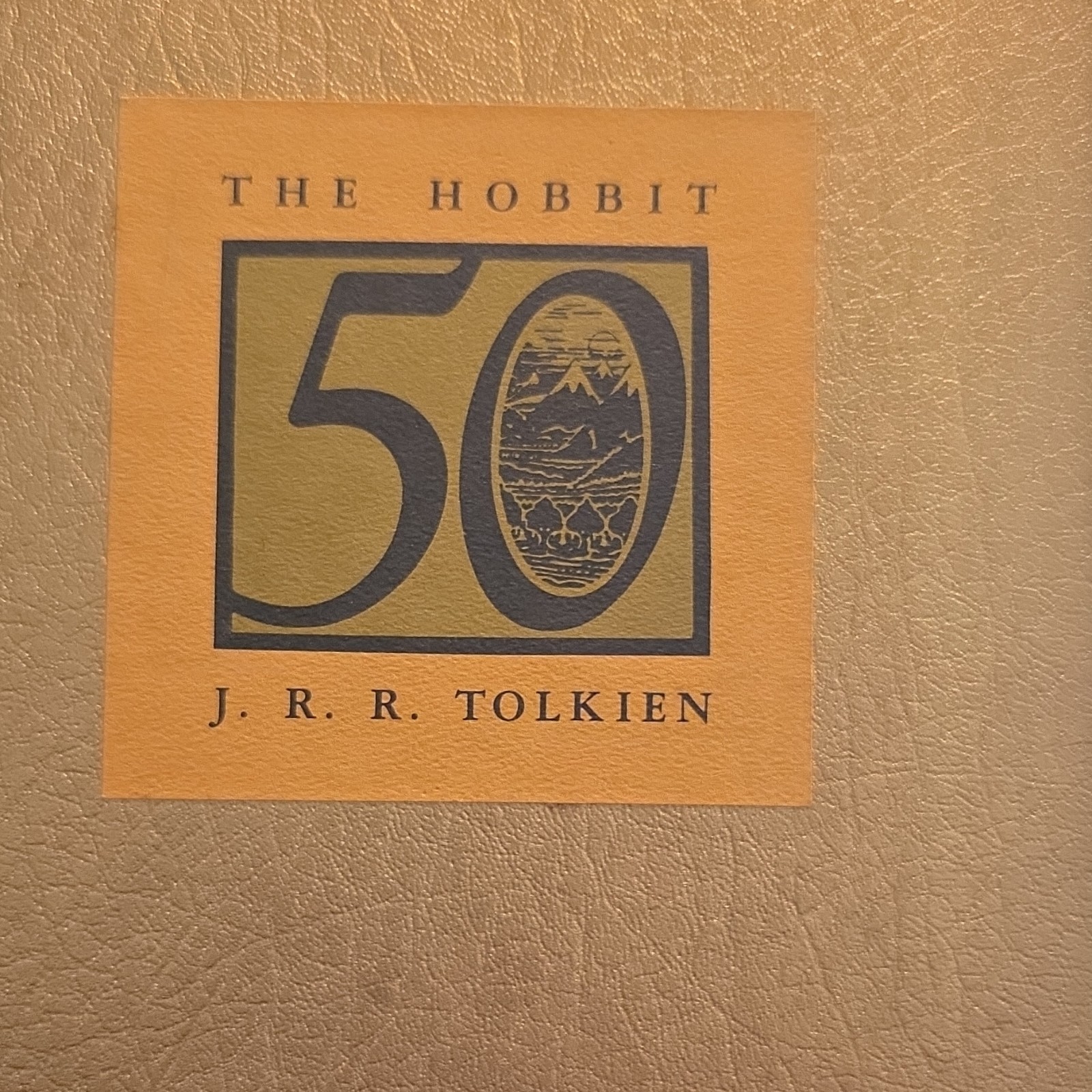 The Hobbit 50 by J.R.R. Tolkien Gold Cover - Lord of the Rings Fantasy The Hobbit 50 by J.R.R. Tolkien Gold Cover - Lord of the Rings Fantasy