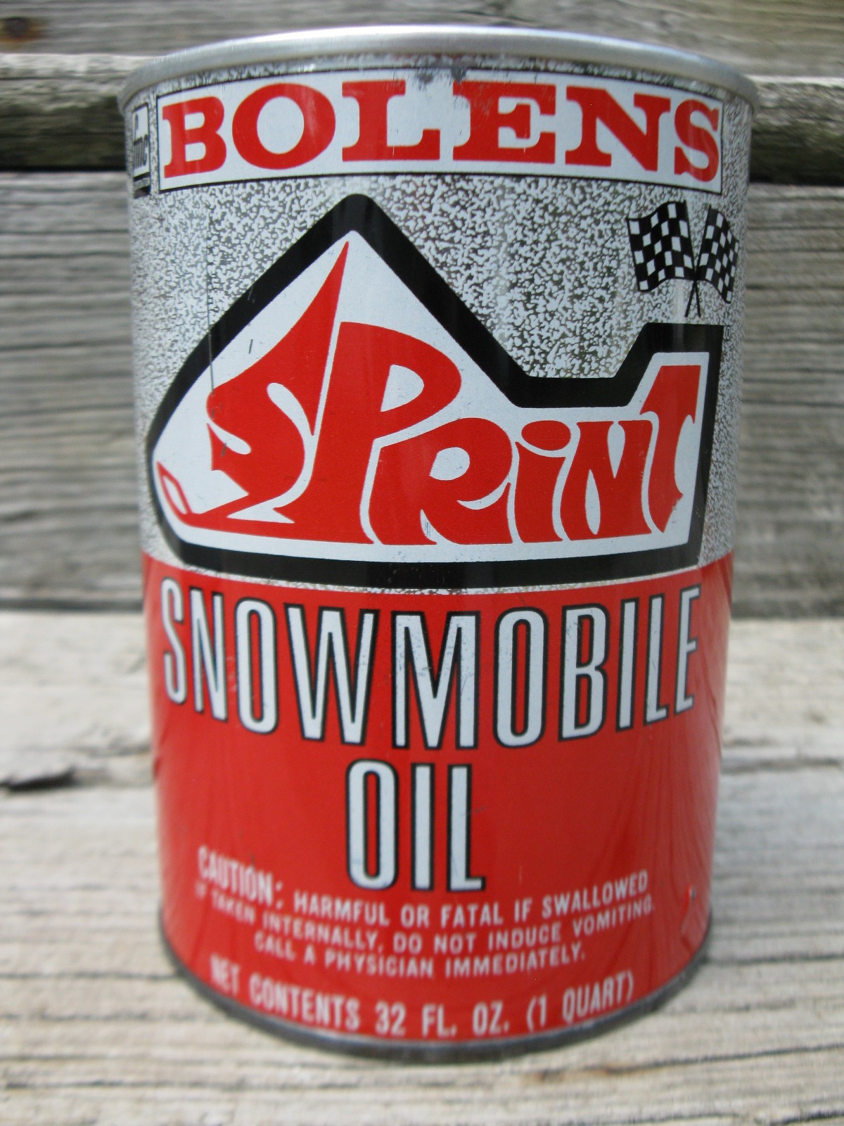 RARE Vintage BOLENS SPRINT Metal 1 Quart Snowmobile Oil Can - SUPER NICE RARE Vintage BOLENS SPRINT Metal 1 Quart Snowmobile Oil Can - SUPER NICE