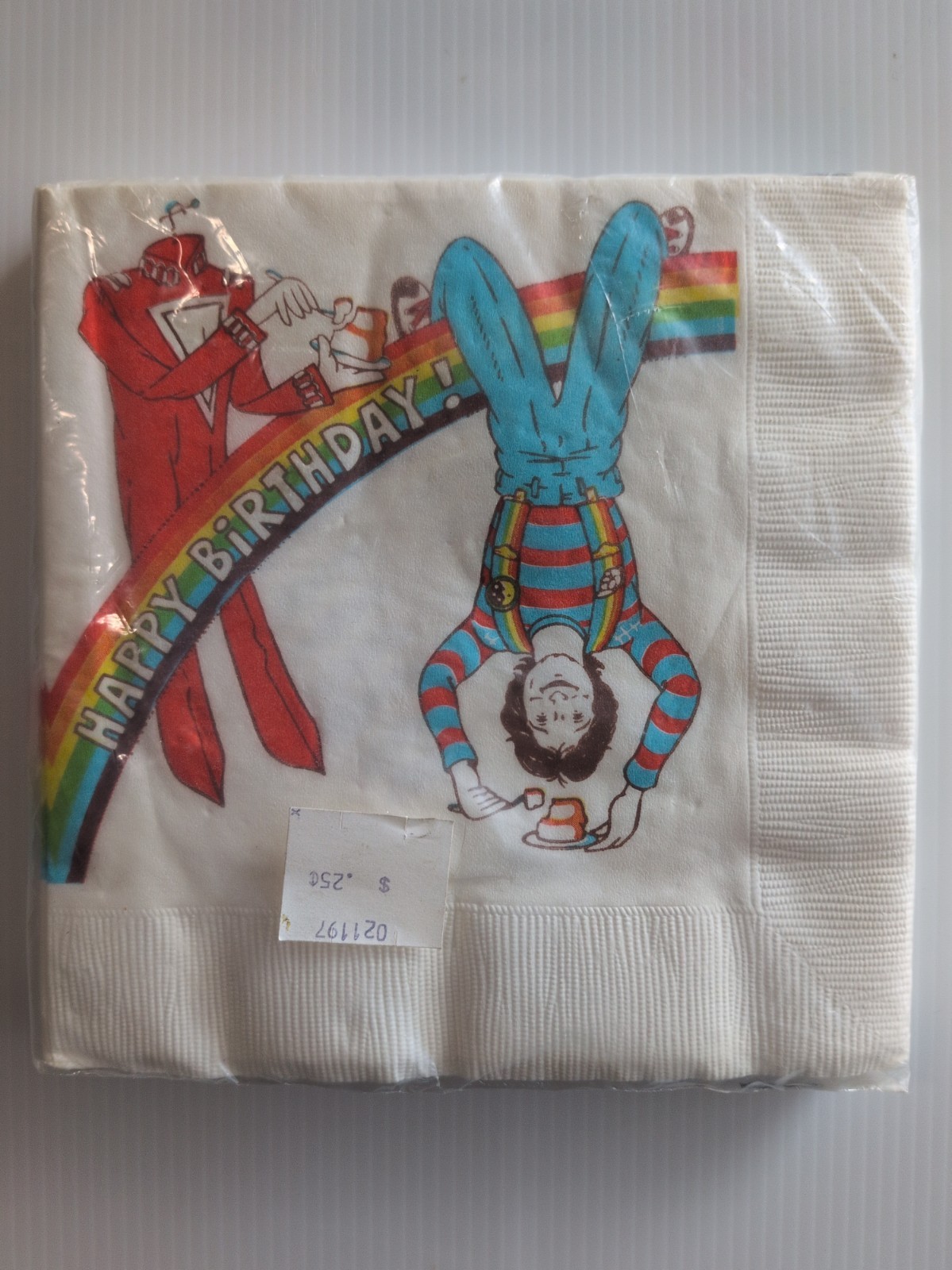 Vintage 1979 Mork & Mindy Birthday Napkins 16 Sealed Robin Williams 70s Retro Vintage 1979 Mork & Mindy Birthday Napkins 16 Sealed Robin Williams 70s Retro