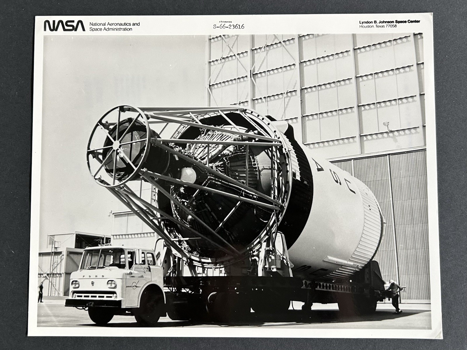 1966 NASA Saturn S-IVB Rocket Press Photo 1966 NASA Saturn S-IVB Rocket Press Photo
