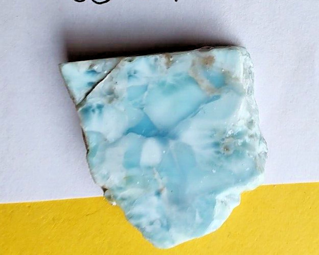 Larimar Atlantis Dolphin Stone Natural Authentic Slab Rough Blue Gem Stone 22 gr Larimar Atlantis Dolphin Stone Natural Authentic Slab Rough Blue Gem Stone 22 gr