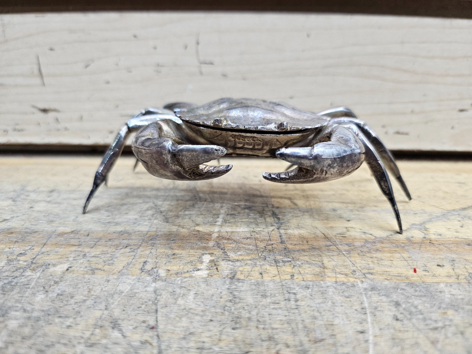 Vintage Wallace "Madrileno'' Silver Plated Crab Salt Cellar Trinket Box Jewelry Vintage Wallace "Madrileno'' Silver Plated Crab Salt Cellar Trinket Box Jewelry