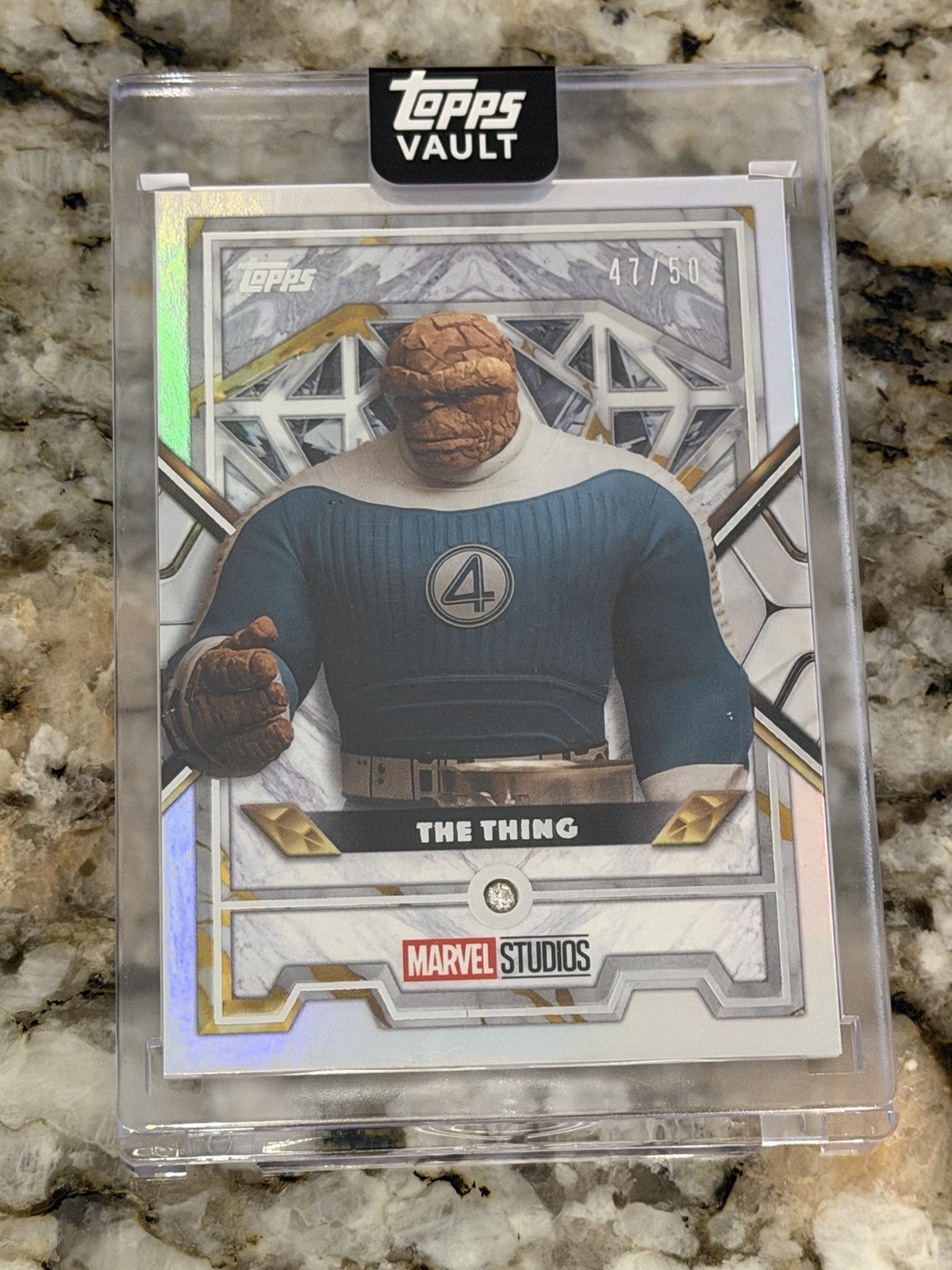 2026 Topps Vault Marvel The Thing Diamonds Silver Refractor Parallel /50 MD-83
