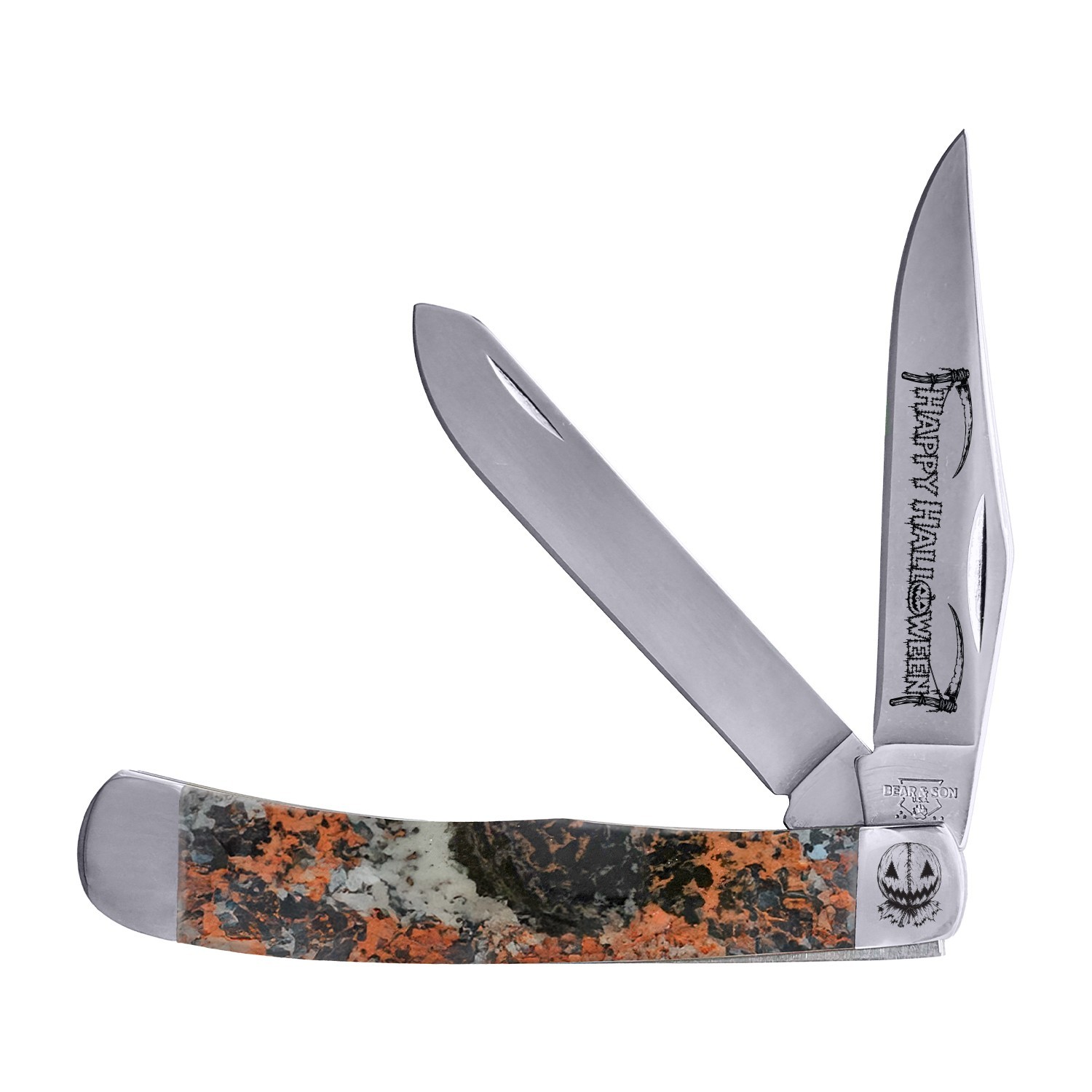 BEAR & SON CUTLERY USA HALLOWEEN 2026 MICRO-PEARL TRAPPER KNIFE 600 MADE BEAR & SON CUTLERY USA HALLOWEEN 2026 MICRO-PEARL TRAPPER KNIFE 600 MADE