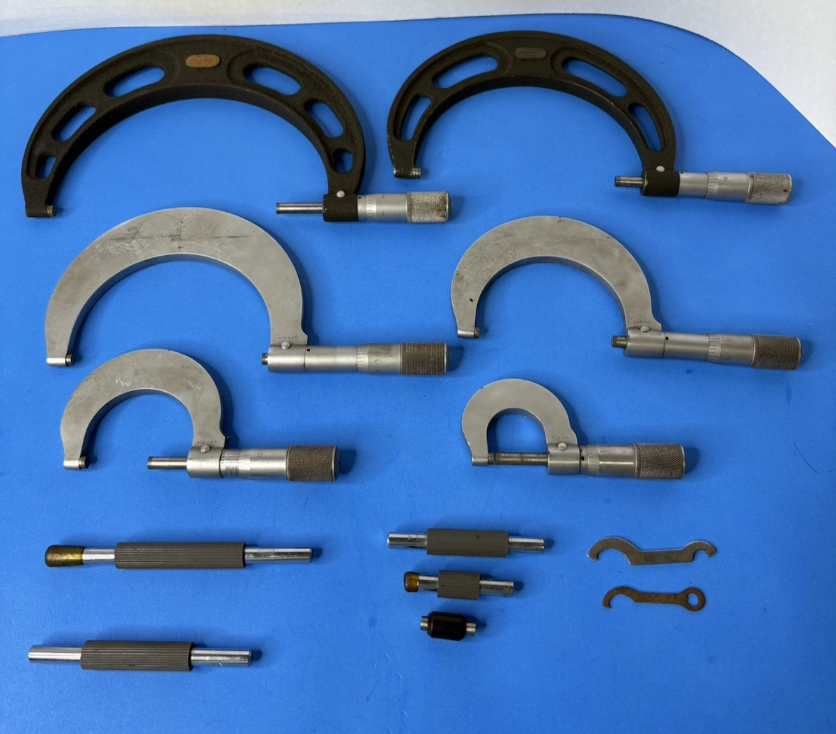 HUGE FOWLER NSK Outside Micrometer Set Machinist Tools Vtg Made In Japan HUGE FOWLER NSK Outside Micrometer Set Machinist Tools Vtg Made In Japan
