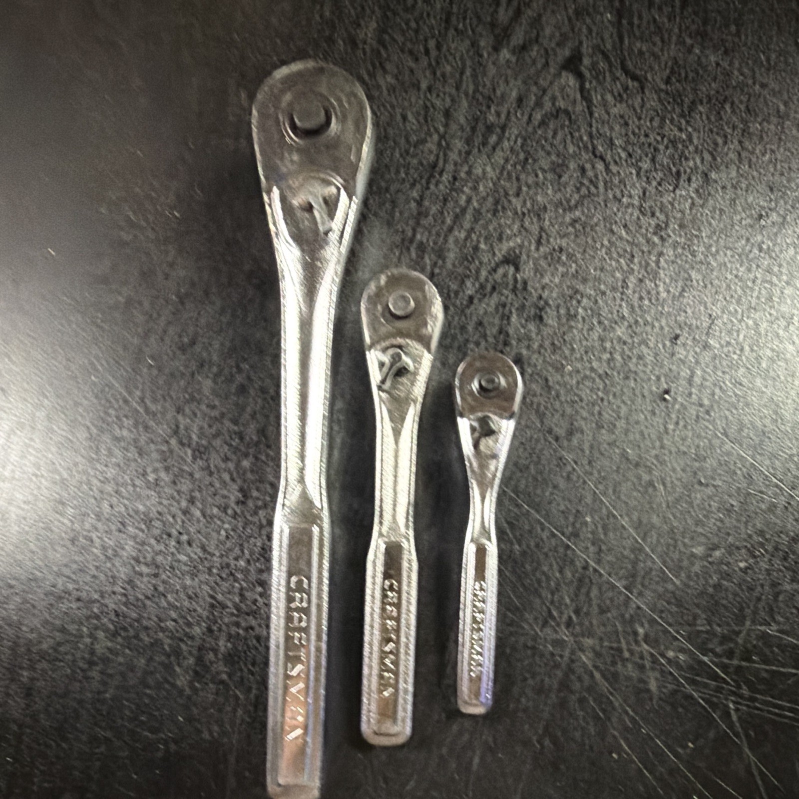 Craftsman 1/4 3/8 1/2 Ratchet Set - Made In USA Vintage - Great Condition