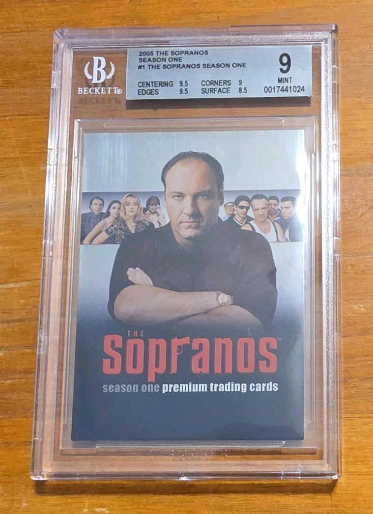 Inkworks 2005 The Sopranos Season One Premium Card #1 Tony Soprano BGS 9 Inkworks 2005 The Sopranos Season One Premium Card #1 Tony Soprano BGS 9