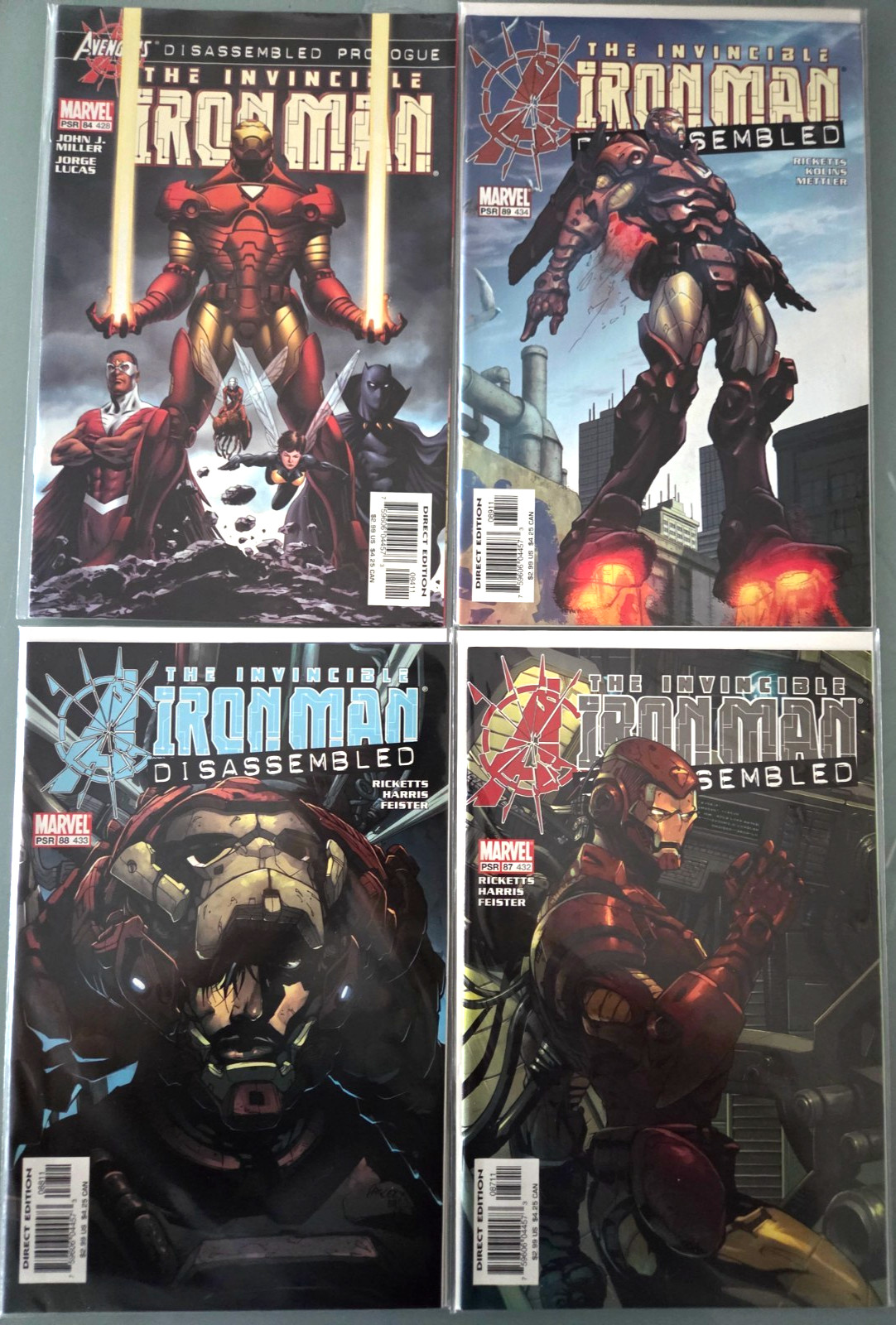 THE INVINCIBLE IRON MAN #84 85 86 87 88 89 (2004) MARVEL AVENGERS DISASSEMBLED