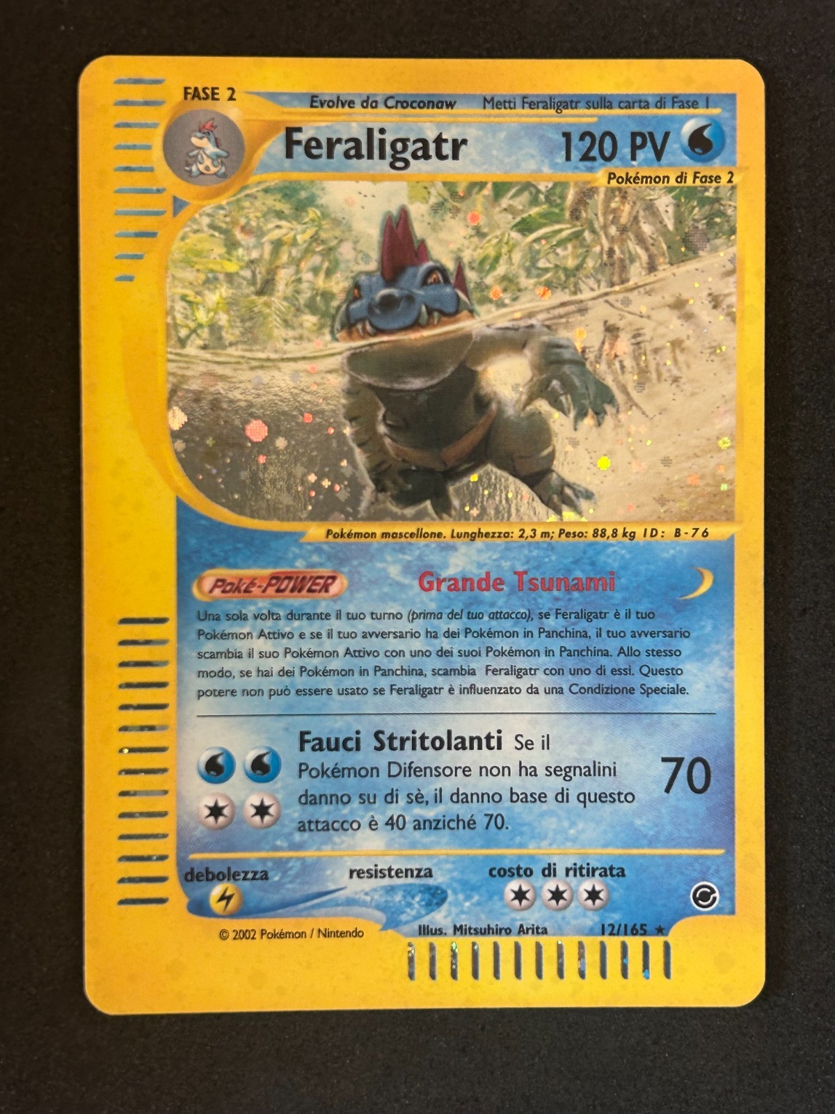 Pokemon Feraligatr HOLO 12/165 - Expedition Base Set (2002) ITA Vintage