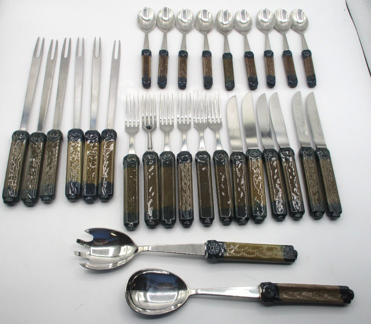 RARE ROSENTHAL BJORN WIINBLAD "BROTZEIT" FLATWARE ~ HARD TO FIND ~ 29 PCS