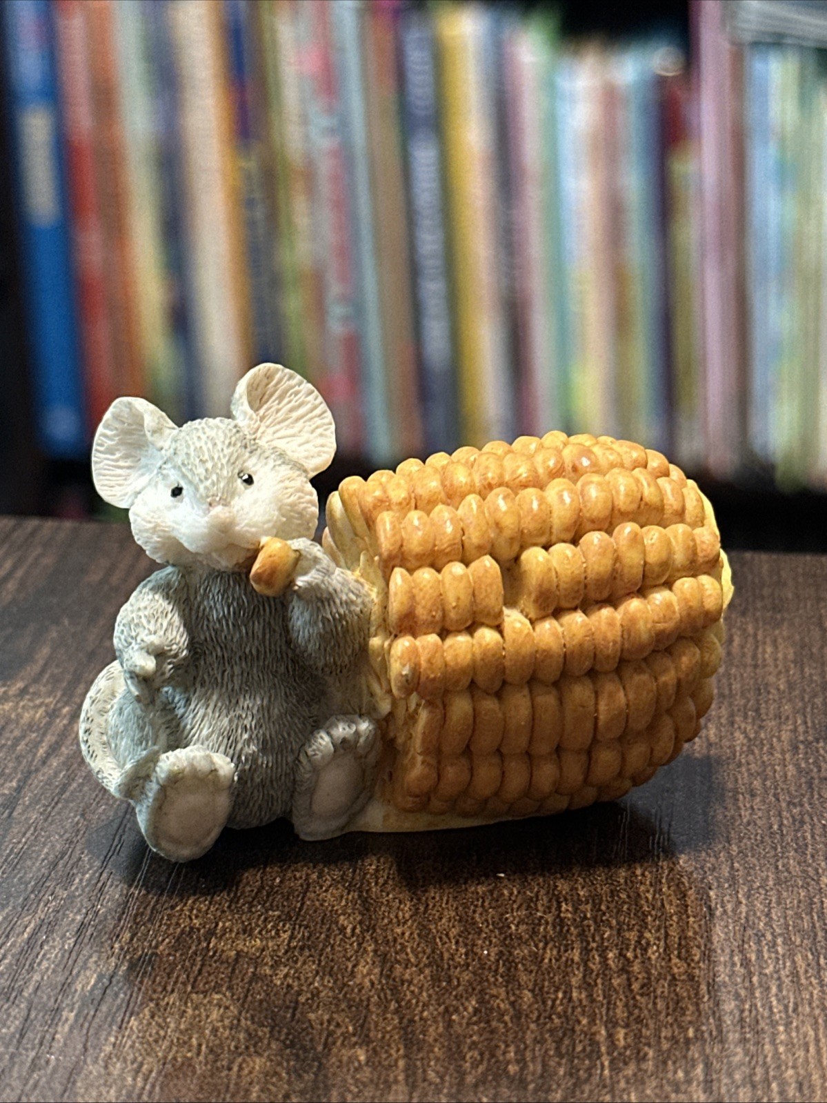 Vintage 1995 Gift Innovations Mouse w/ Corn Cob Figurine Resin Harvest Fall Vintage 1995 Gift Innovations Mouse w/ Corn Cob Figurine Resin Harvest Fall