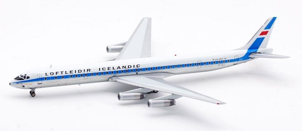 DC-8-63CF Loftleidir TF-FLC Polished With Stand 1:200 Inflight200 IF863LL0923P DC-8-63CF Loftleidir TF-FLC Polished With Stand 1:200 Inflight200 IF863LL0923P