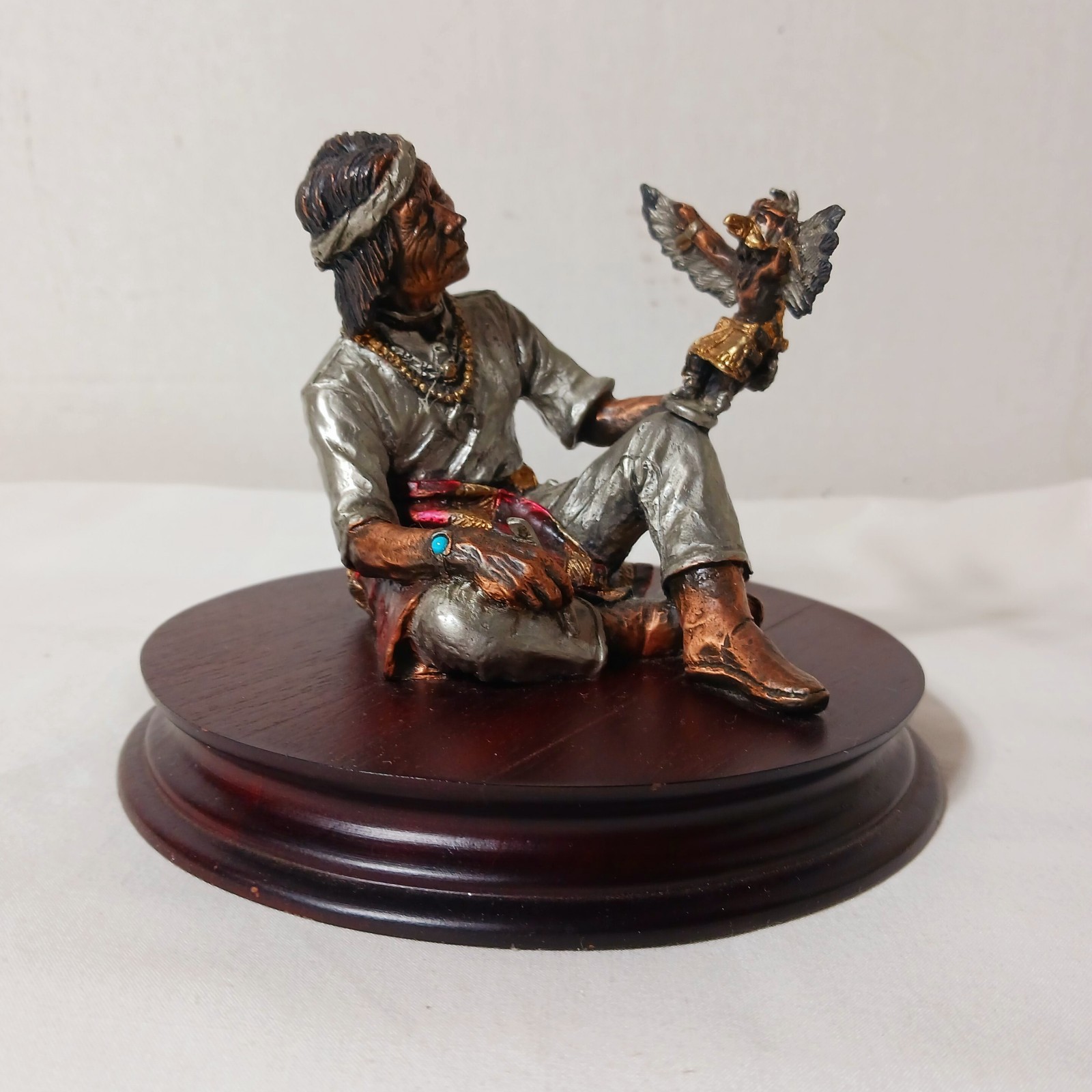 Legends KACHINA CARVER Native American Indian Figurine Pardell 1990 Mixed Media Legends KACHINA CARVER Native American Indian Figurine Pardell 1990 Mixed Media