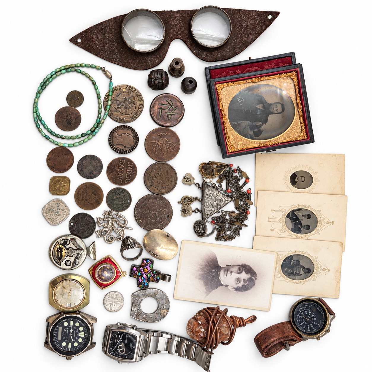 Old Treasure Lot Coins Ambrotype Photo Watches Antique RARE Unknown items Old Treasure Lot Coins Ambrotype Photo Watches Antique RARE Unknown items