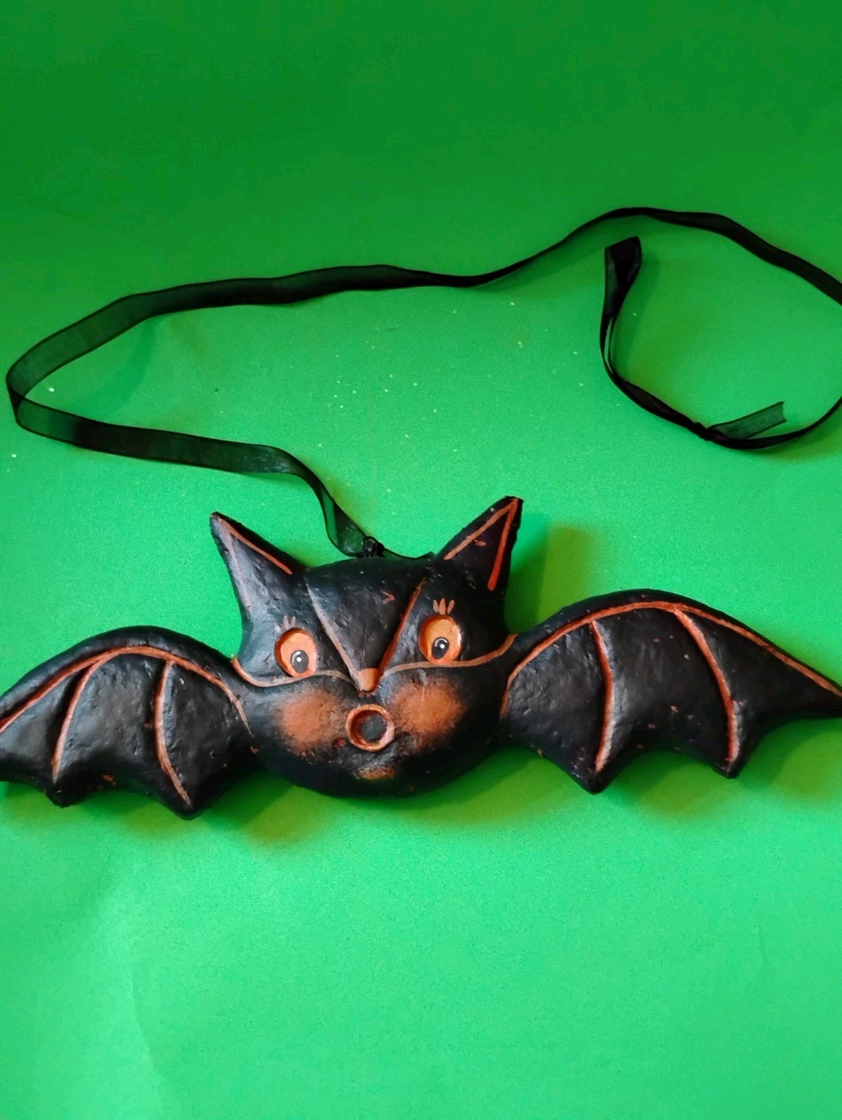 Rare Primitives By Kathy Johanna Parker Halloween Double Sided Hanging Bat 
