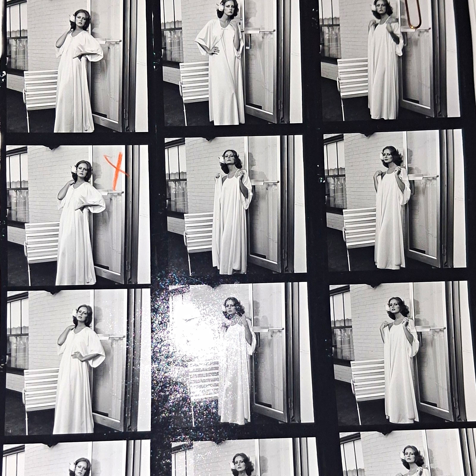 Vintage 1970s Karen Graham Fashion Contact Sheet & Original Negatives Jerry Salv Vintage 1970s Karen Graham Fashion Contact Sheet & Original Negatives Jerry Salv