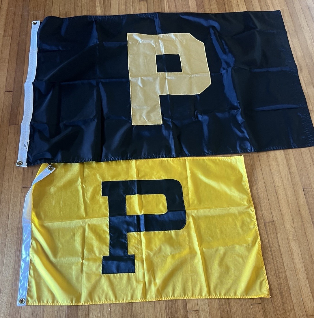 VINTAGE 1970s PURDUE UNIVERSITY BOILERMAKERS FLAG By COYE’S INC VINTAGE 1970s PURDUE UNIVERSITY BOILERMAKERS FLAG By COYE’S INC