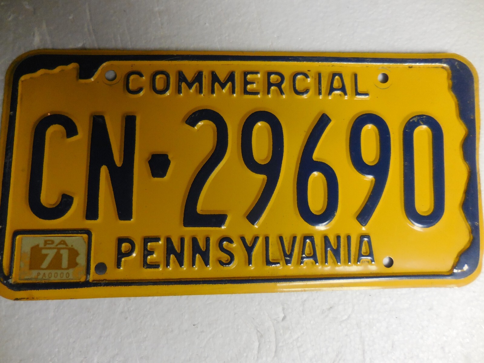 1971 Pennsylvania Commercial License Plate #CN~29690 ships FREE 1971 Pennsylvania Commercial License Plate #CN~29690 ships FREE