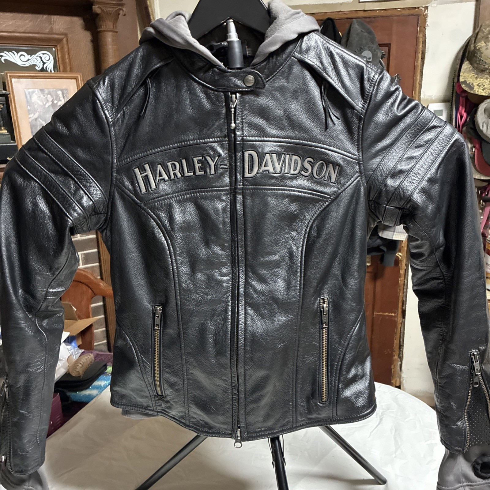 Harley Davidson Women's Miss Enthusiast 3-in-1 Leather Jacket 98030-12VW XS