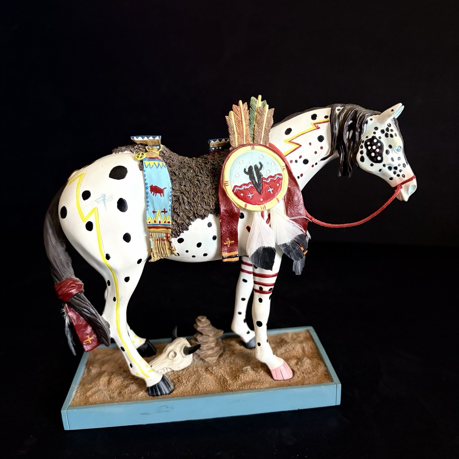 Vintage 2003 War Pony The Trail Of Painted Ponies Figurine No. 1452